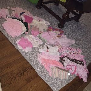 Lot of baby girl clothes— 54 items